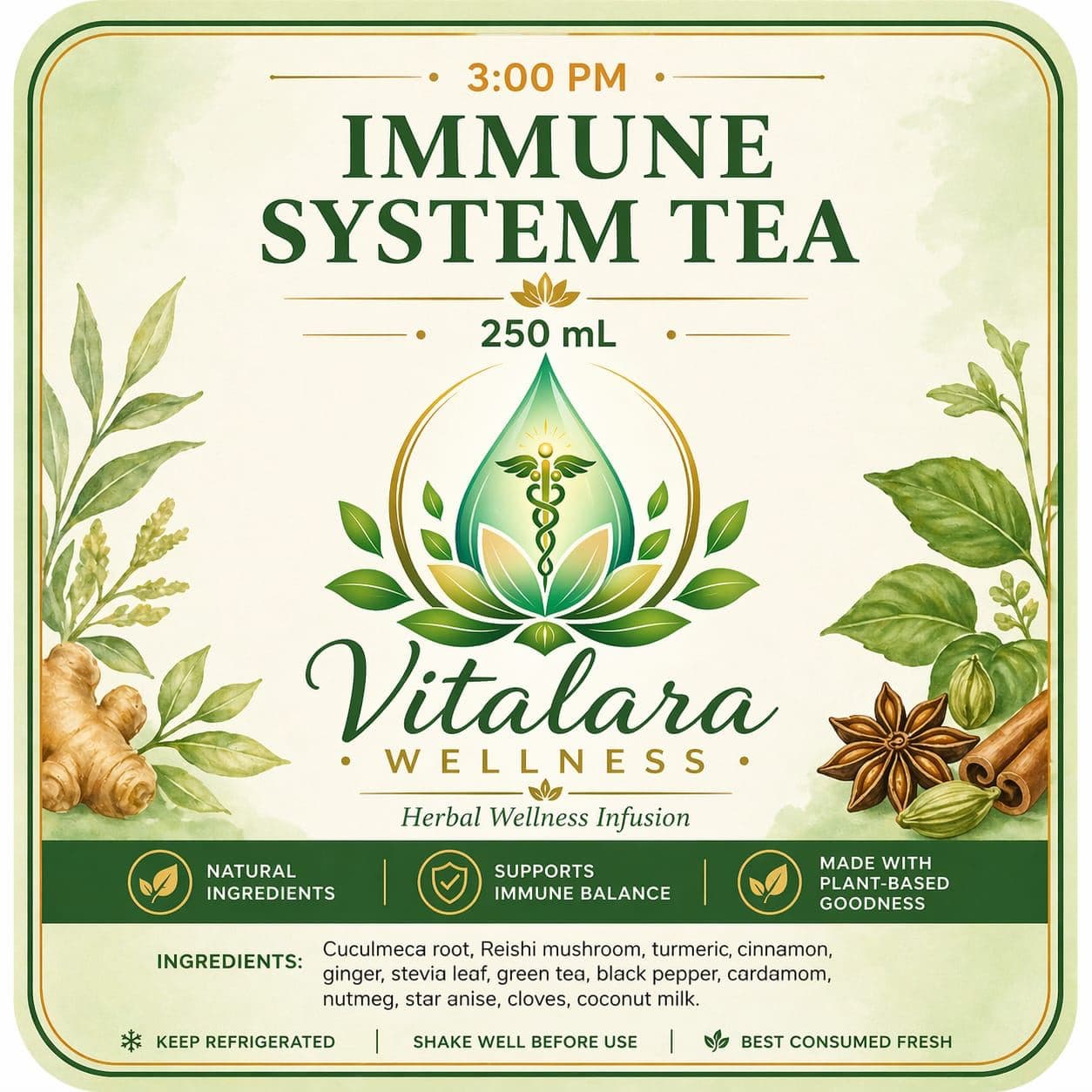 Vitalara immune system tea guide