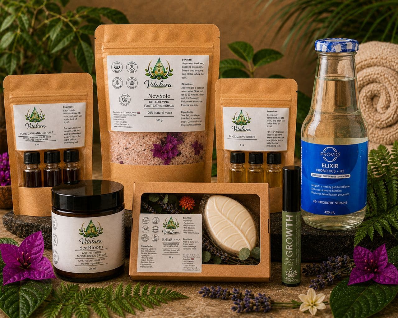 Vitalara skincare and wellness collection